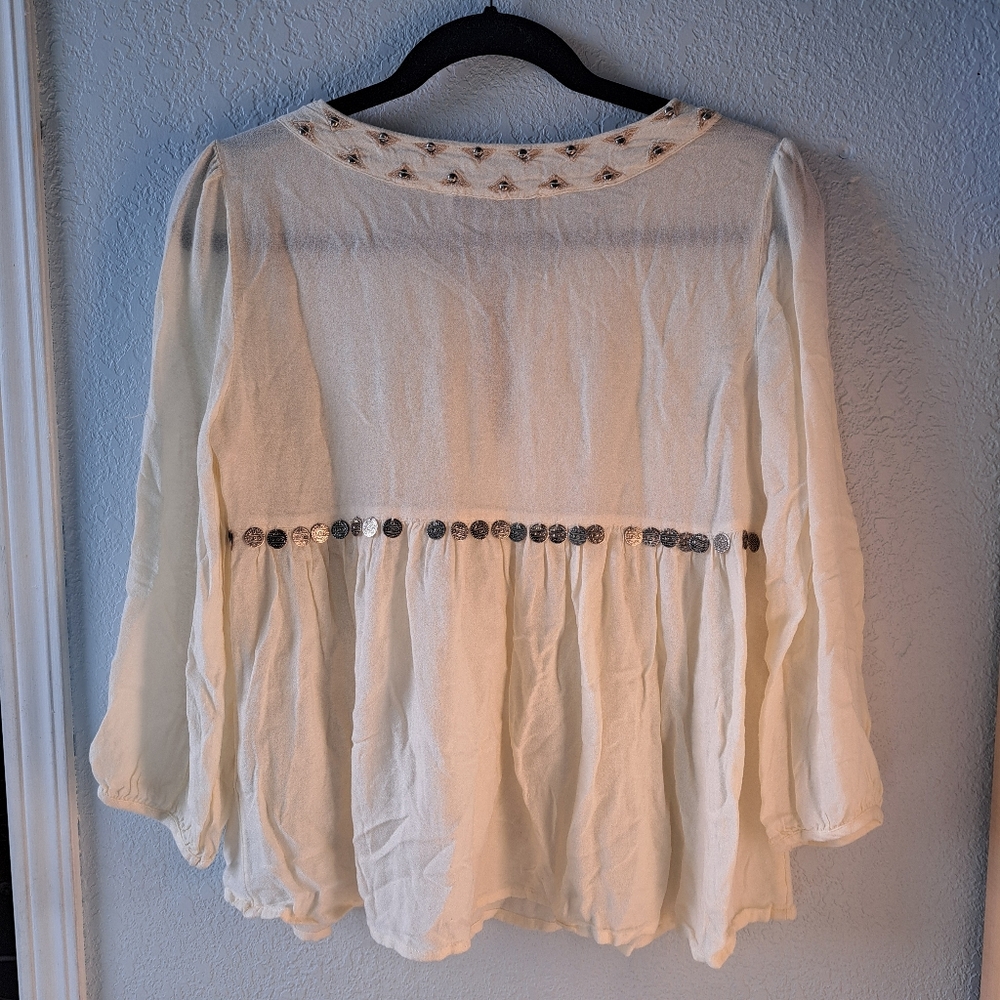Abercrombie & Fitch Ivory Boho Blouse - Picture 5 of 5